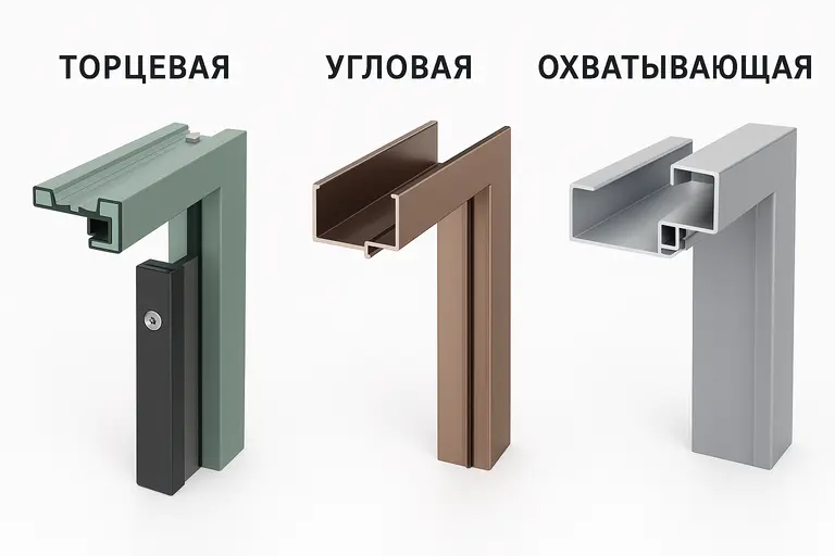 Типы дверных коробок по конструкции