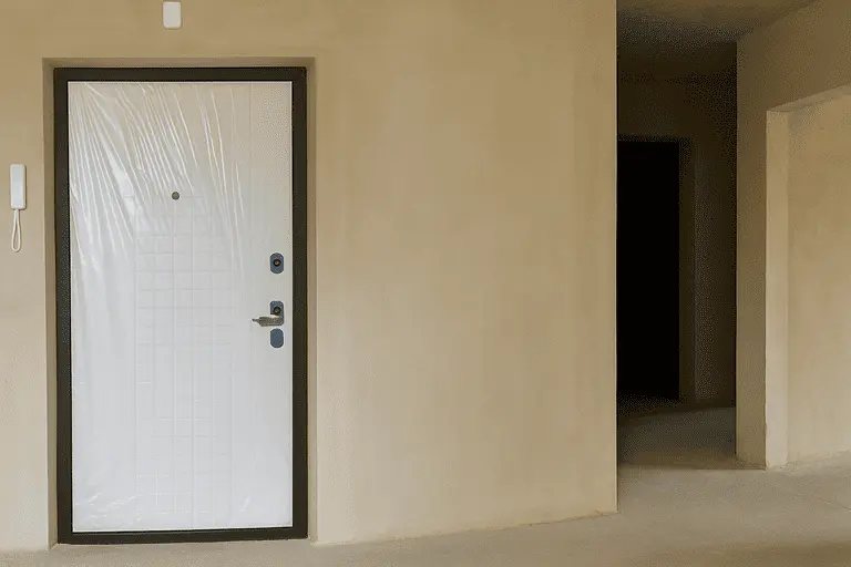 Как защитить дверь во время ремонта?