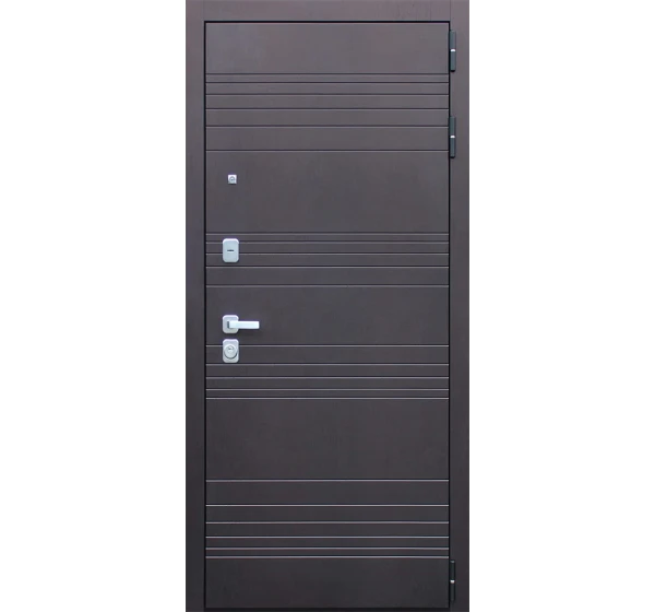 Стальная дверь Дуэт с зеркалом