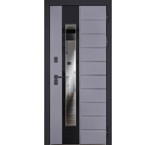 Стальная дверь Снегирь с окном (терморазрыв 3к)