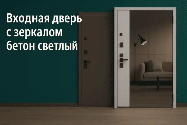 Входная дверь с зеркалом комфорт